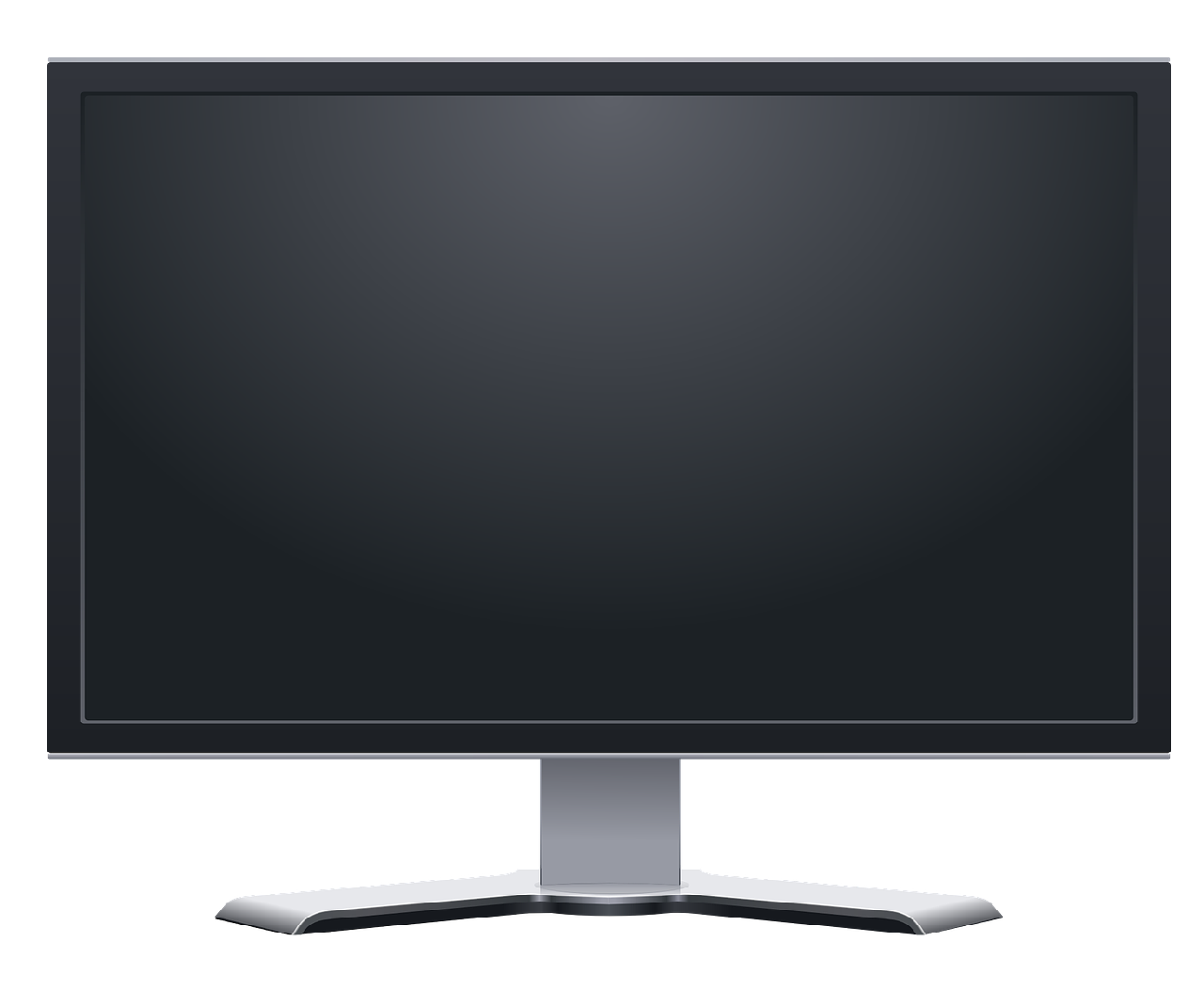 Monitor z czarnym ekranem